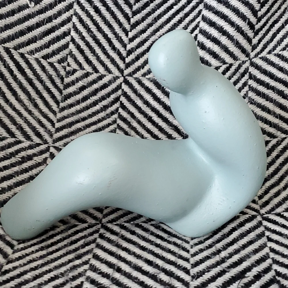 😸VTG 80s Modernist Ceramic Female Figure Sculpture - Picture 6 of 8